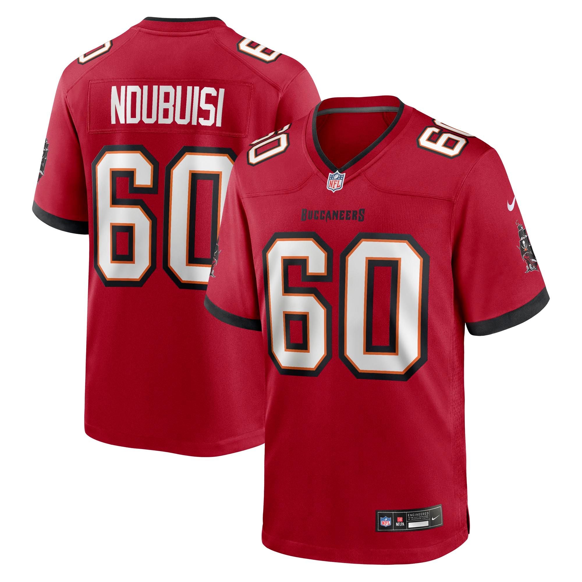 Men's Tampa Bay Buccaneers Haggai Ndubuisi Nike Red Team Game Jersey