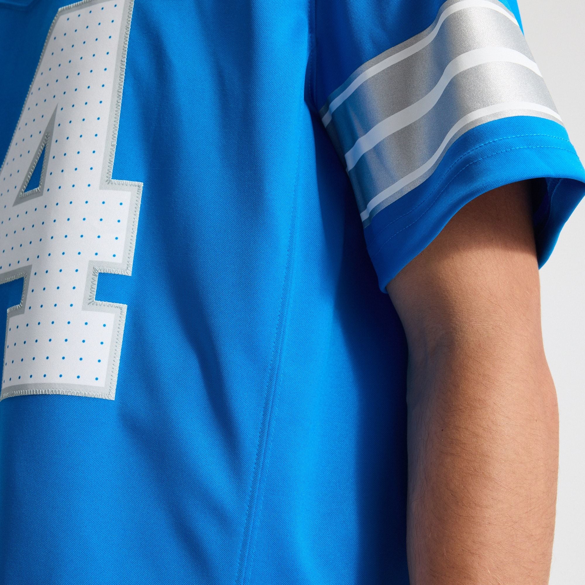 Men's Detroit Lions Amon Ra St Brown Nike Blue Team Vapor Fuse Stitched Limited Jersey