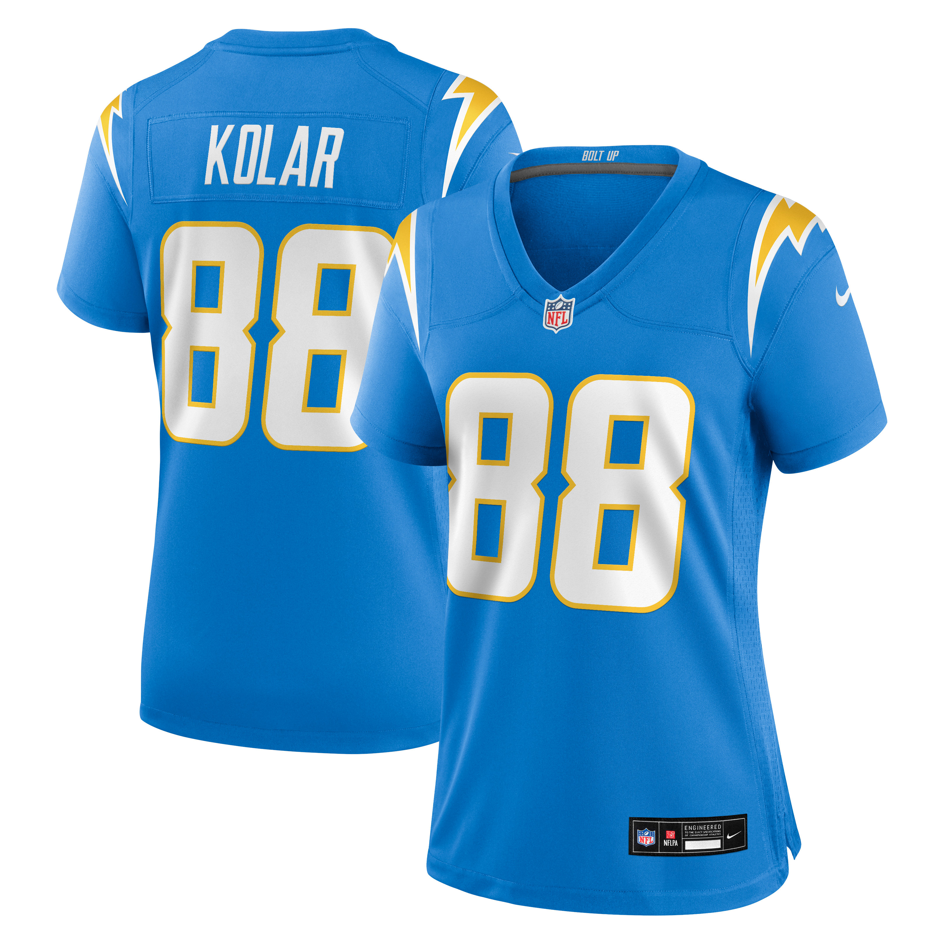 Women's Los Angeles Chargers Charlie Kolar Nike Powder Blue Team Game Jersey