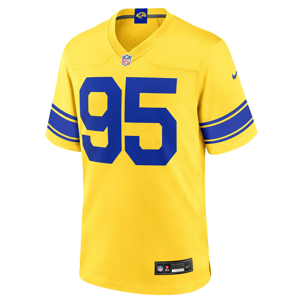 Men's Los Angeles Rams Myles Garrett Nike Classic Sol Game Jersey