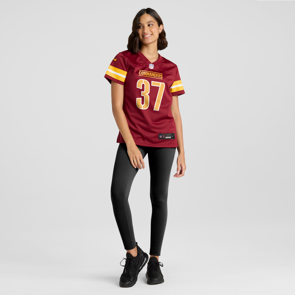 Women's Washington Commanders Carlin Vigers Nike Burgundy Team Game Jersey