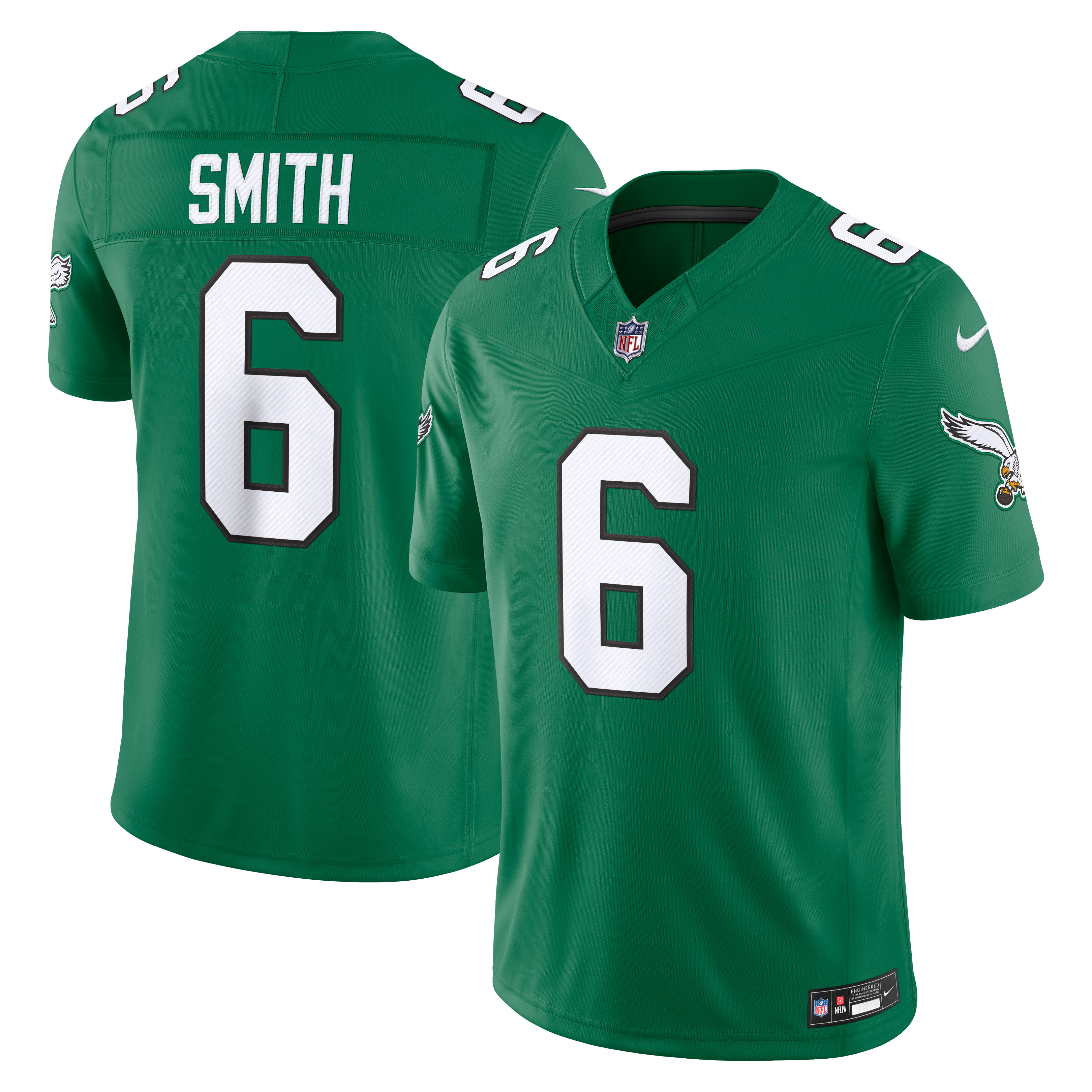 Men's Philadelphia Eagles Devonta Smith Nike Kelly Green Alternate Vapor Fuse Stitched Limited Jersey