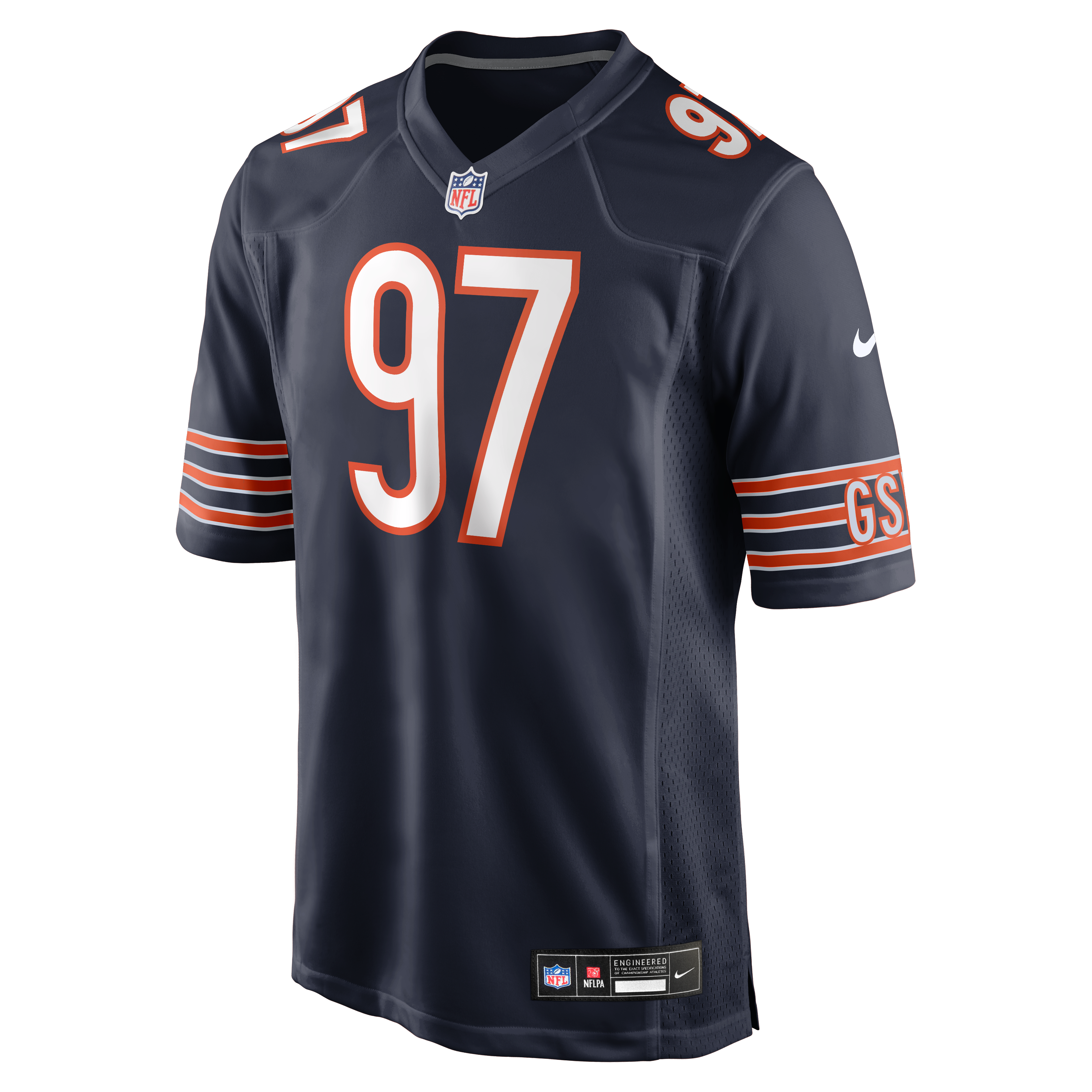 Men's Chicago Bears James Lynch Nike Navy Team Game Jersey