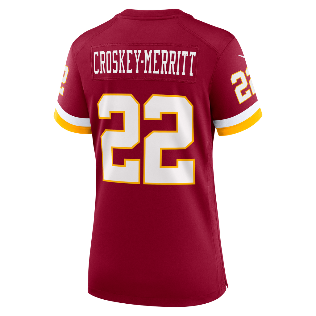 Women's Washington Commanders Jacory Croskey Merritt Nike Burgundy Game Jersey