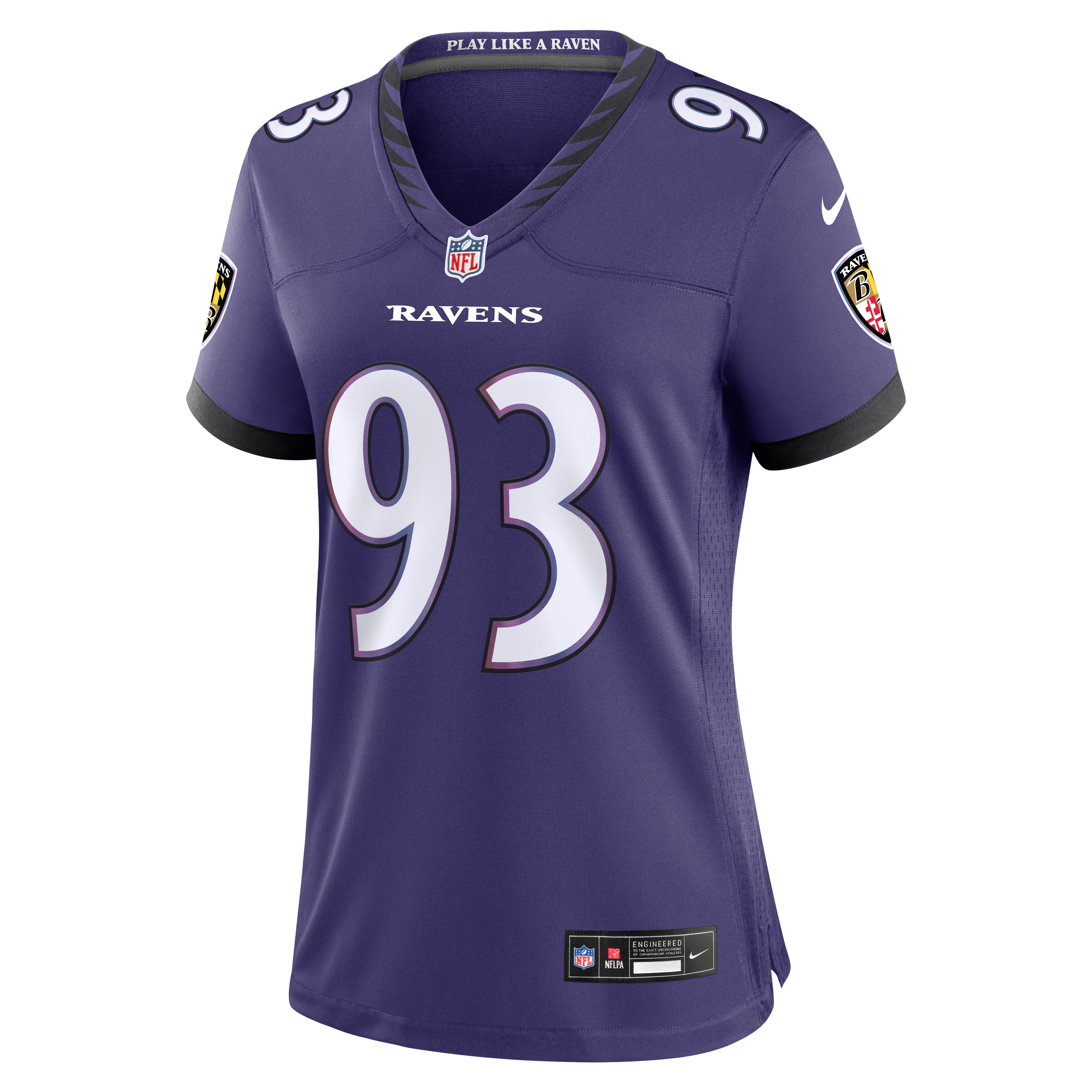 Women's Baltimore Ravens Calais Campbell Nike Purple Team Game Jersey