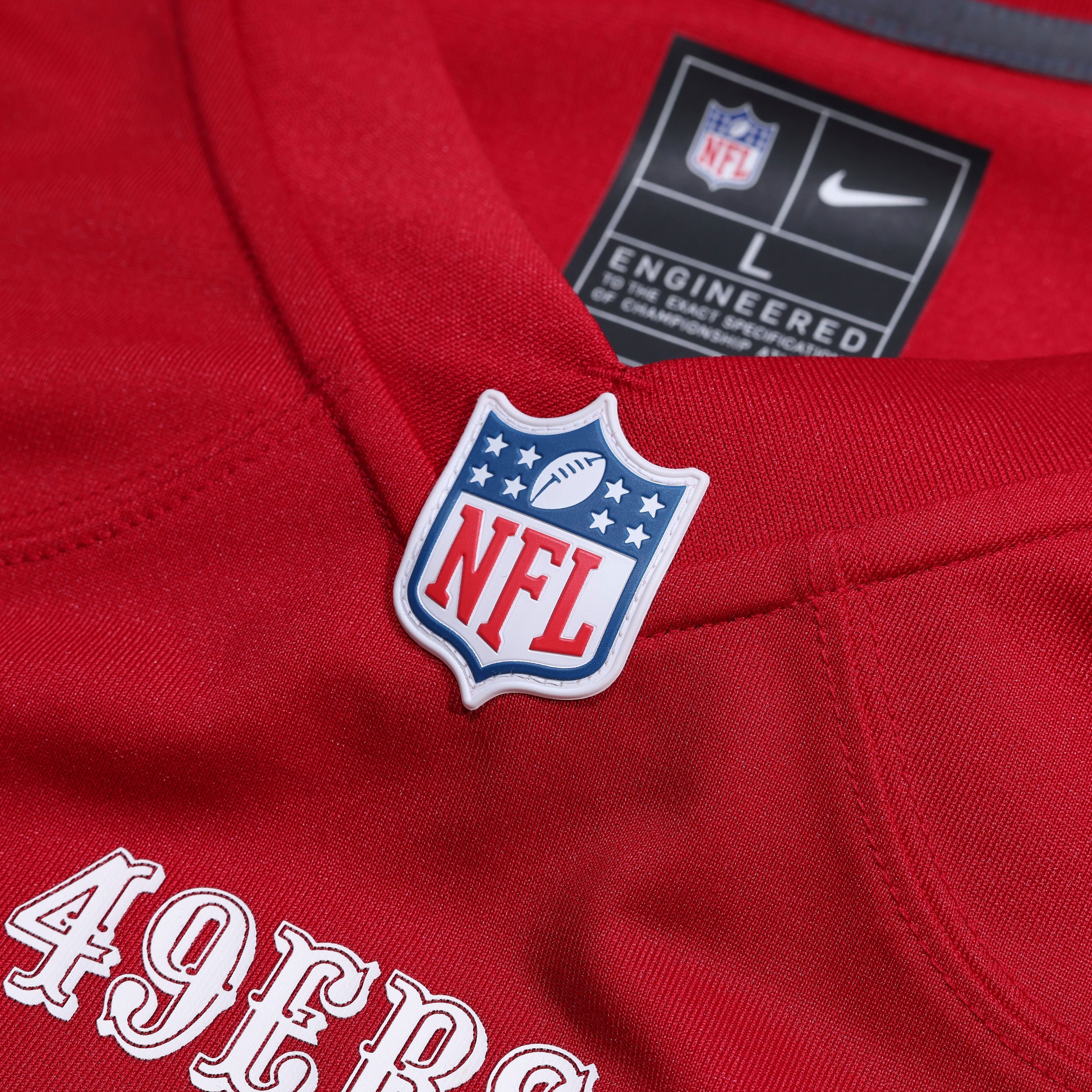 Men's San Francisco 49Ers Nike Scarlet 80Th Anniversary Custom Game Jersey
