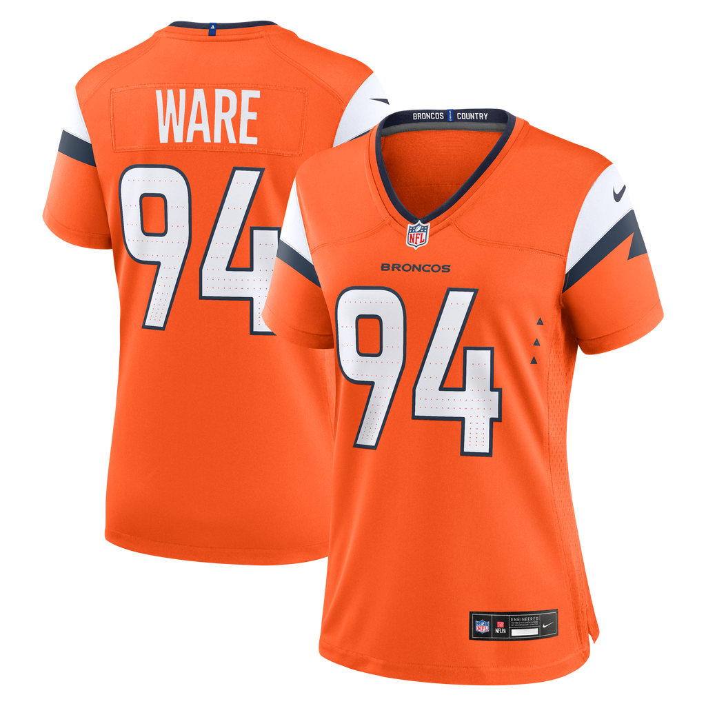 Women's Denver Broncos Demarcus Ware Nike Orange Team Retired Game Jersey