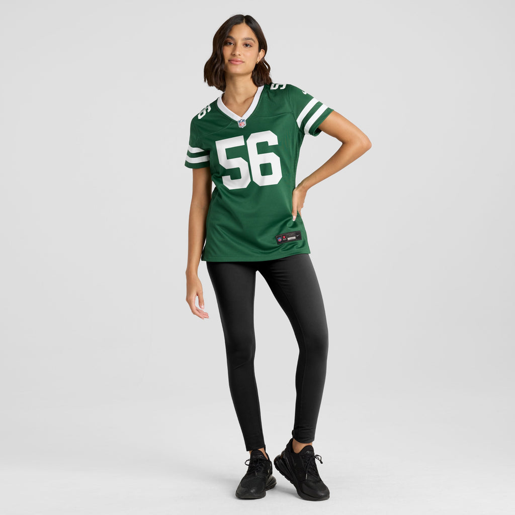 Women's New York Jets Demario Davis Nike Legacy Green Team Game Jersey