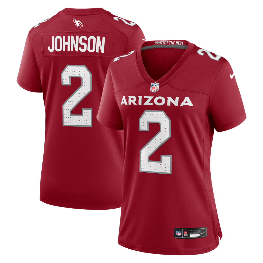 Women's Arizona Cardinals Will Johnson Nike Cardinal Team Game Jersey