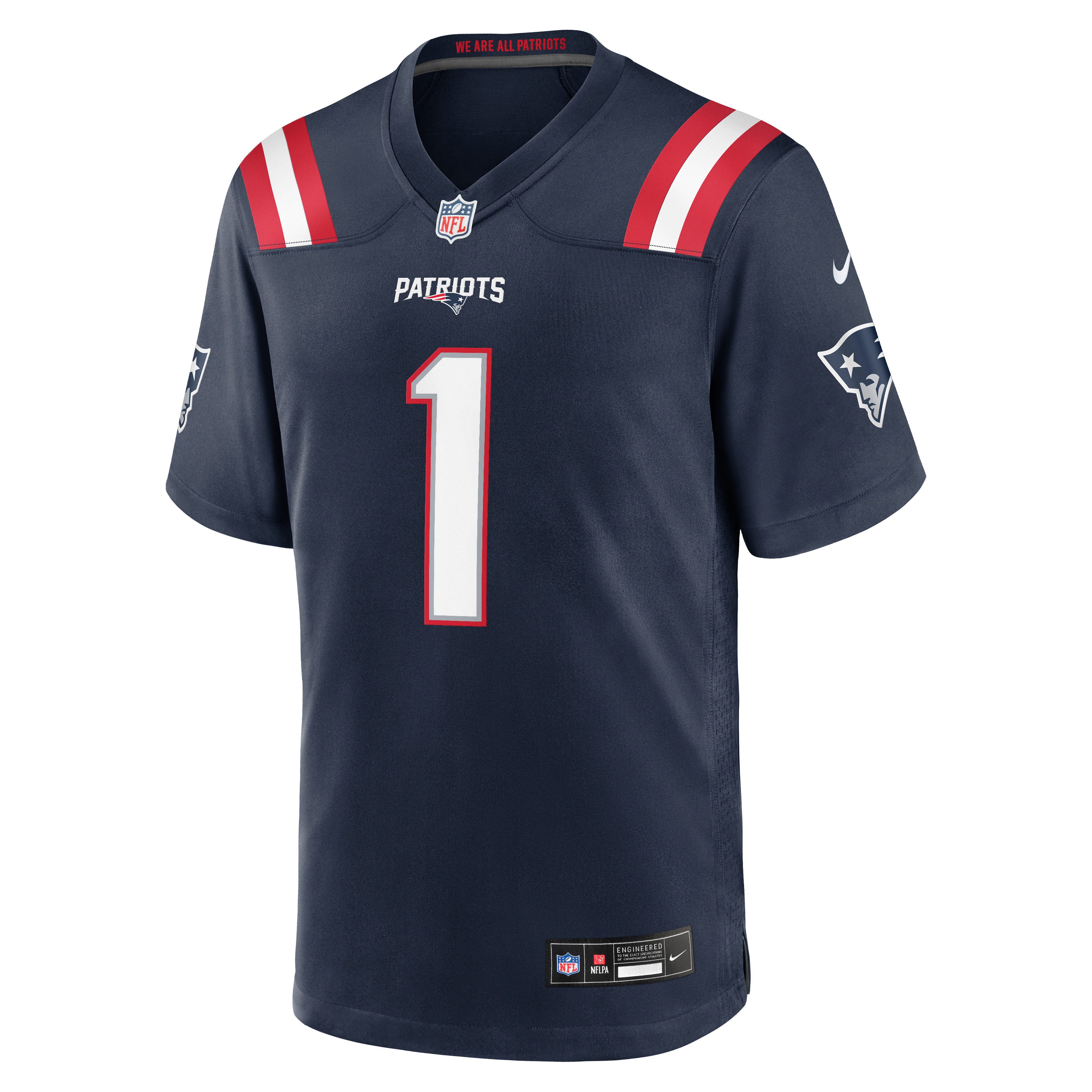 Men's New England Patriots Aj Brown Nike Navy Team Game Jersey