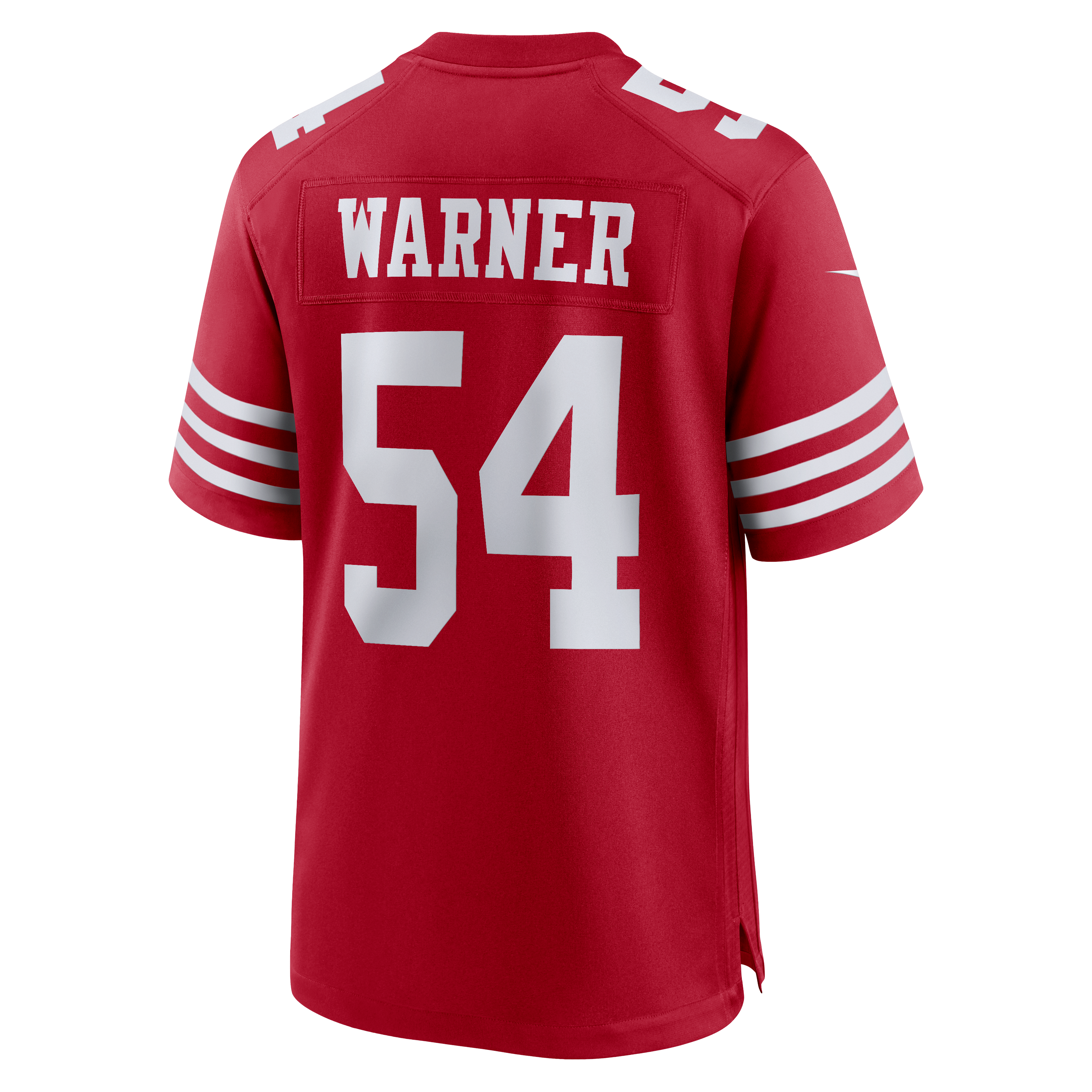 Men's San Francisco 49Ers Fred Warner Nike Scarlet 80Th Anniversary Game Jersey