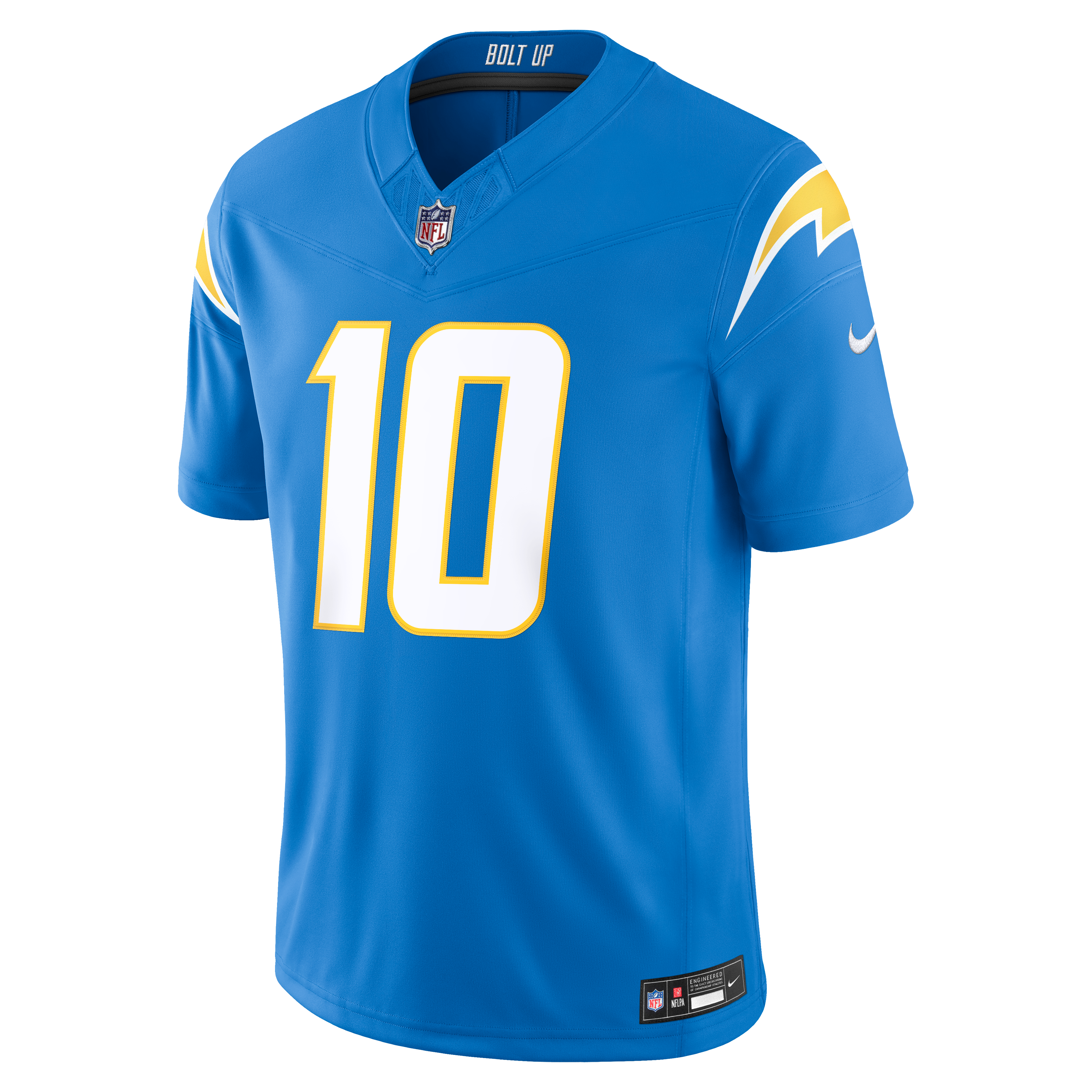 Men's Los Angeles Chargers Justin Herbert Nike Powder Blue Team Vapor Fuse Stitched Limited Jersey
