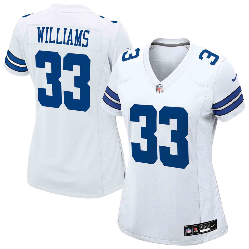 Women's Dallas Cowboys Javonte Williams Nike White Game Jersey