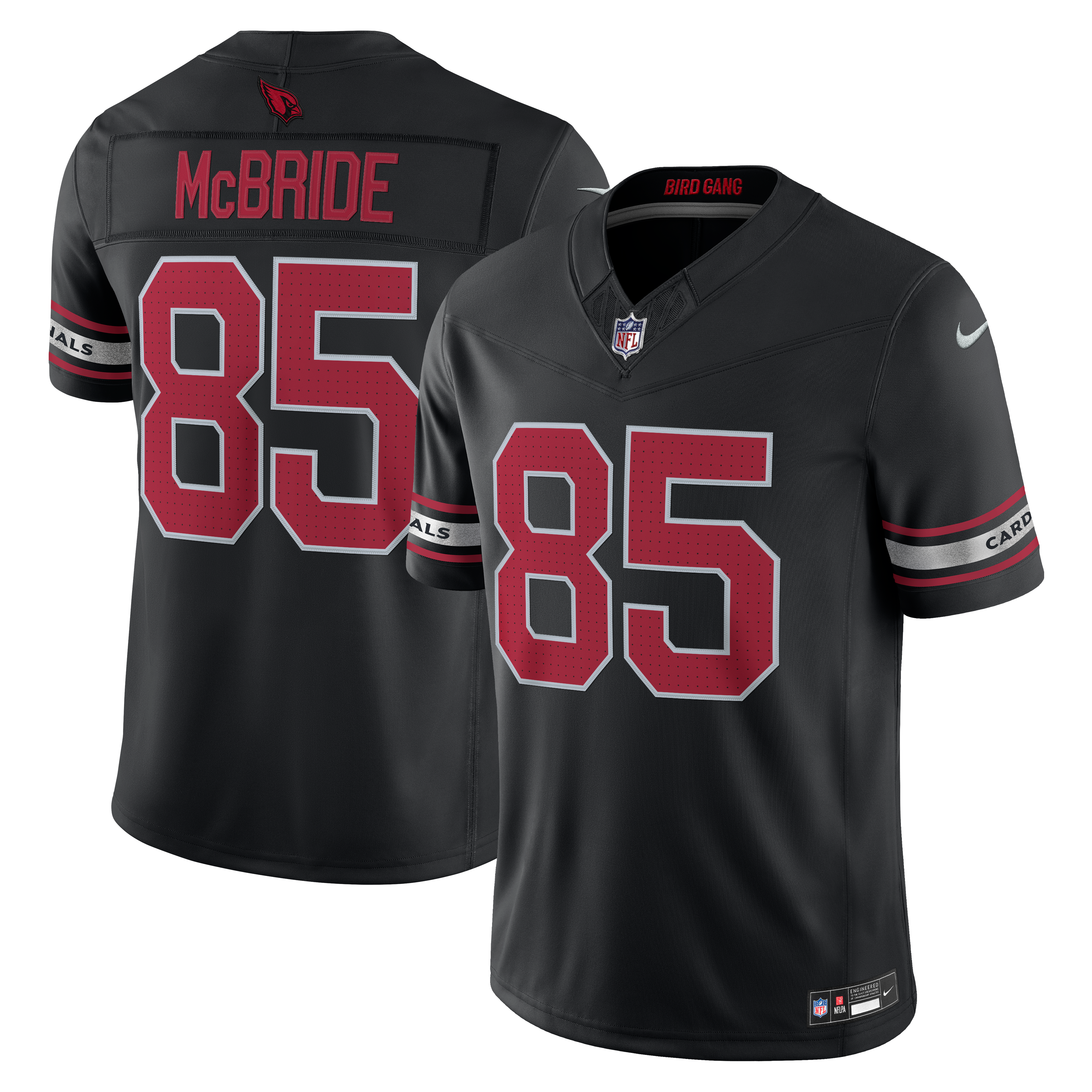 Men's Arizona Cardinals Trey Mcbride Nike Black Alternate Vapor Fuse Stitched Limited Jersey