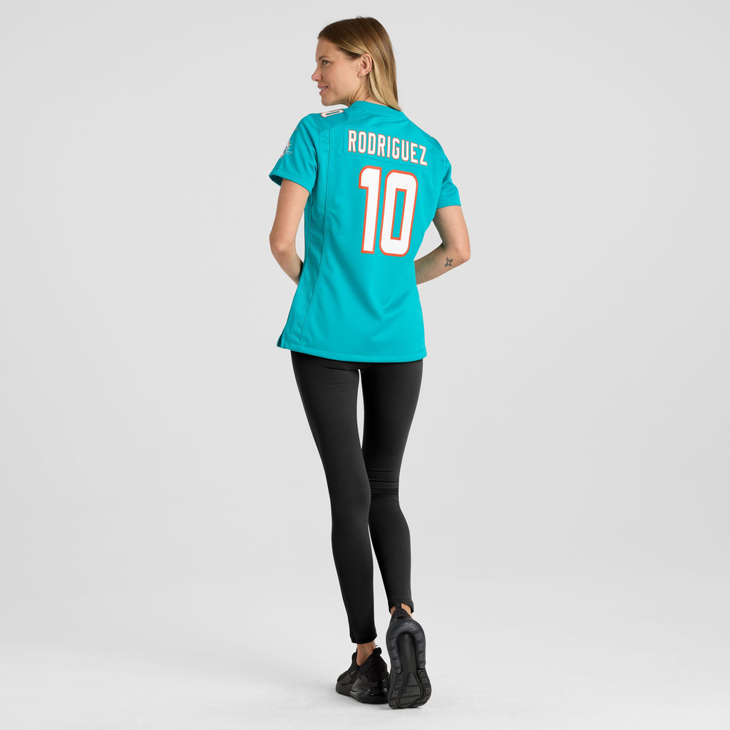 Women's Miami Dolphins Jacob Rodriguez Nike Aqua Team Game Jersey