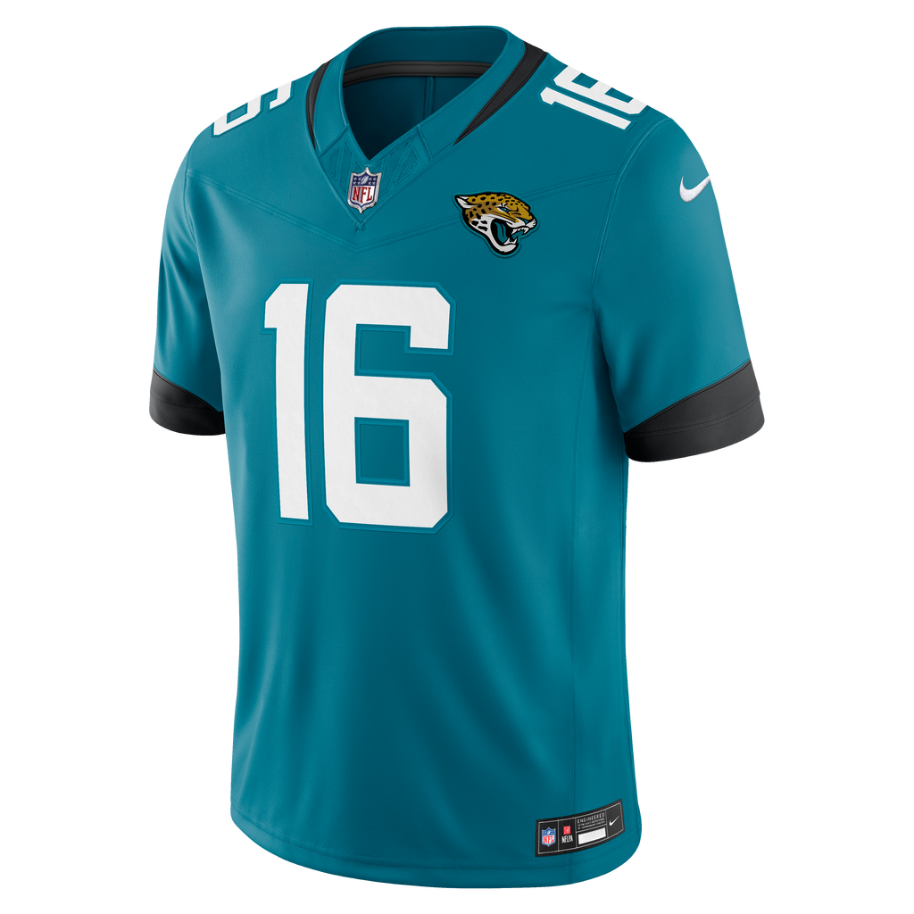 Men's Jacksonville Jaguars Trevor Lawrence Nike Teal Team Vapor Fuse Stitched Limited Jersey