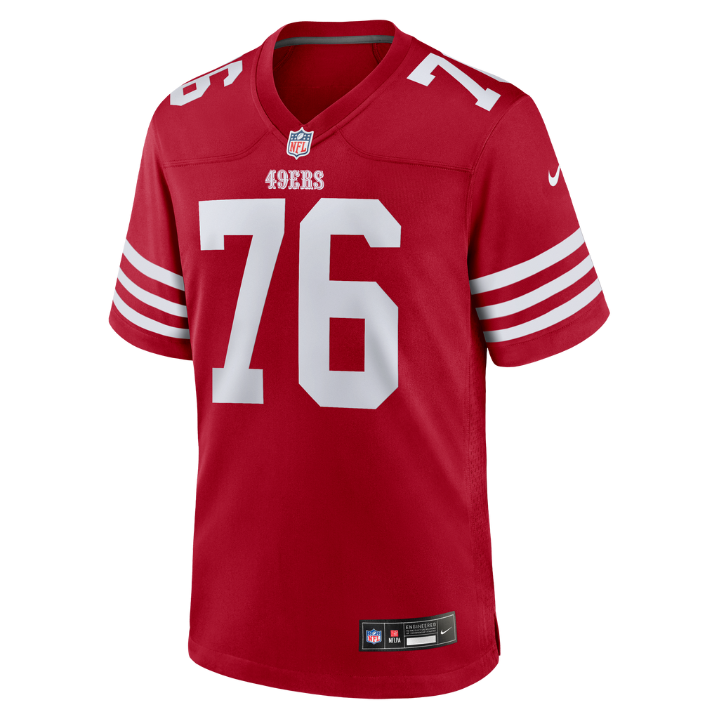 Men's San Francisco 49Ers Vederian Lowe Nike Scarlet Team Game Jersey