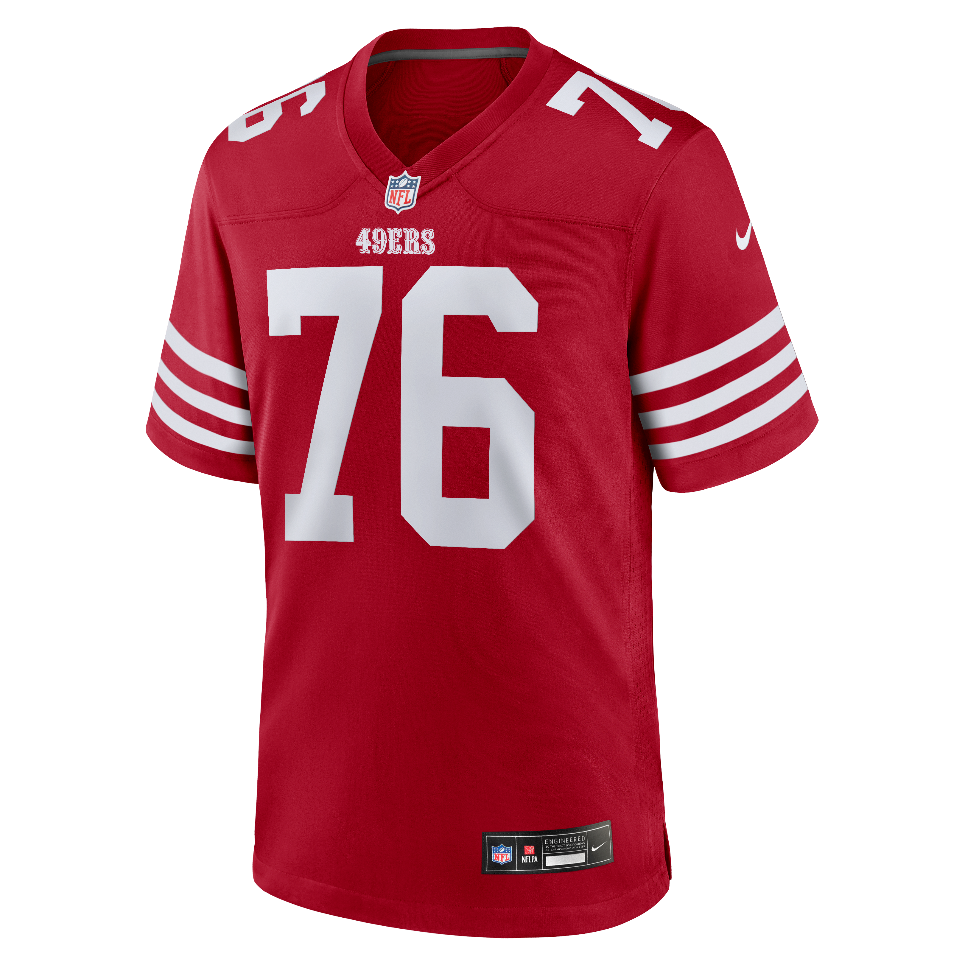 Men's San Francisco 49Ers Vederian Lowe Nike Scarlet Team Game Jersey