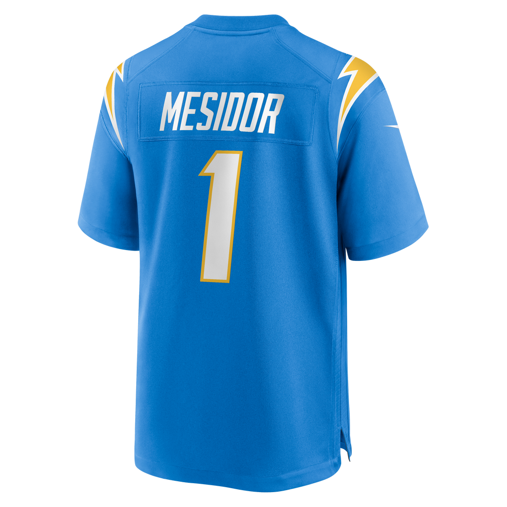 Men's Los Angeles Chargers Akheem Mesidor Nike Powder Blue 2026 Nfl Draft First Round Pick No 22 Team Game Jersey