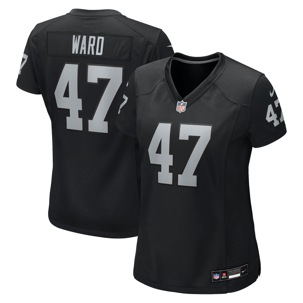 Women's Las Vegas Raiders Alex Ward Nike Black Team Game Jersey
