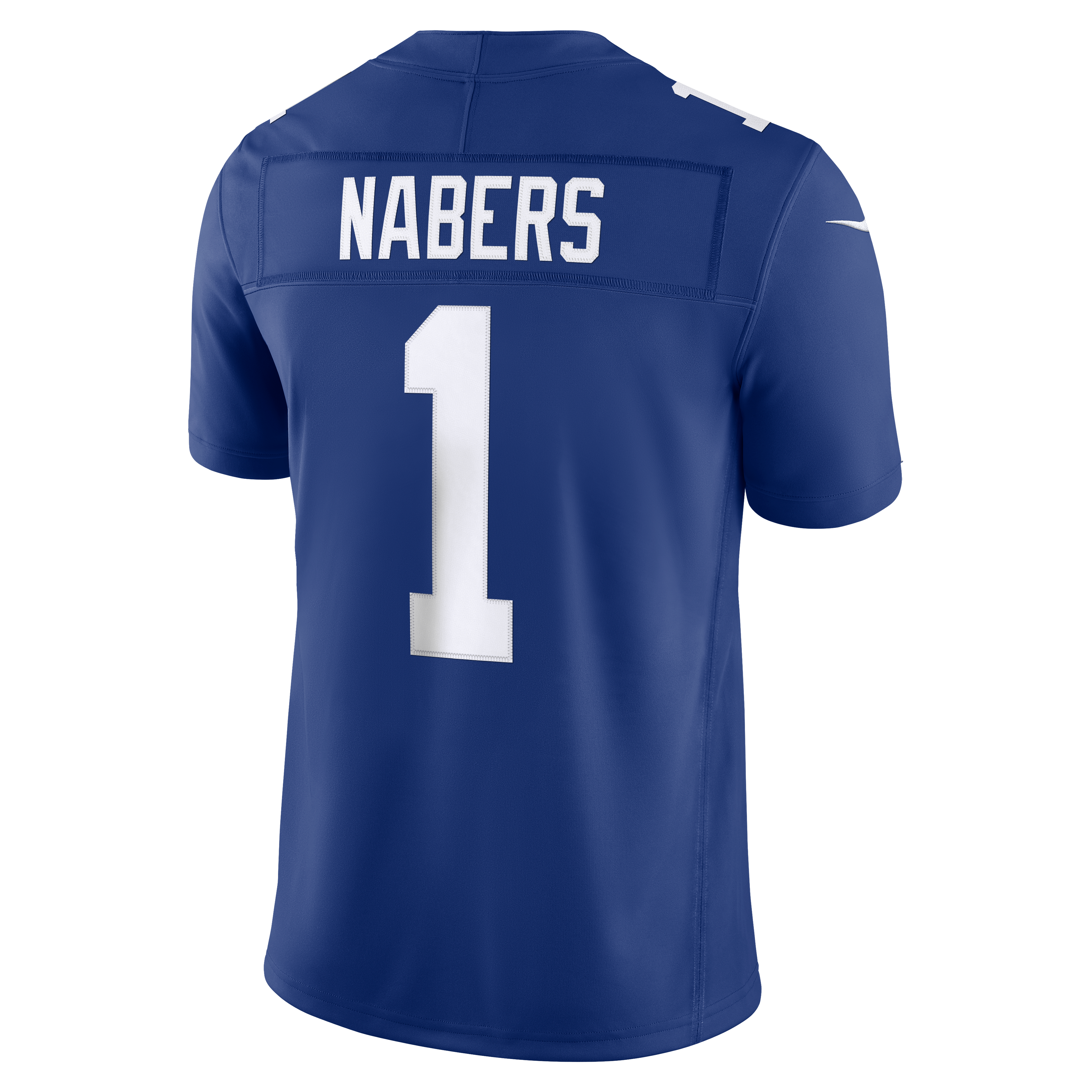 Men's New York Giants Malik Nabers Nike Royal Team Vapor Fuse Stitched Limited Jersey