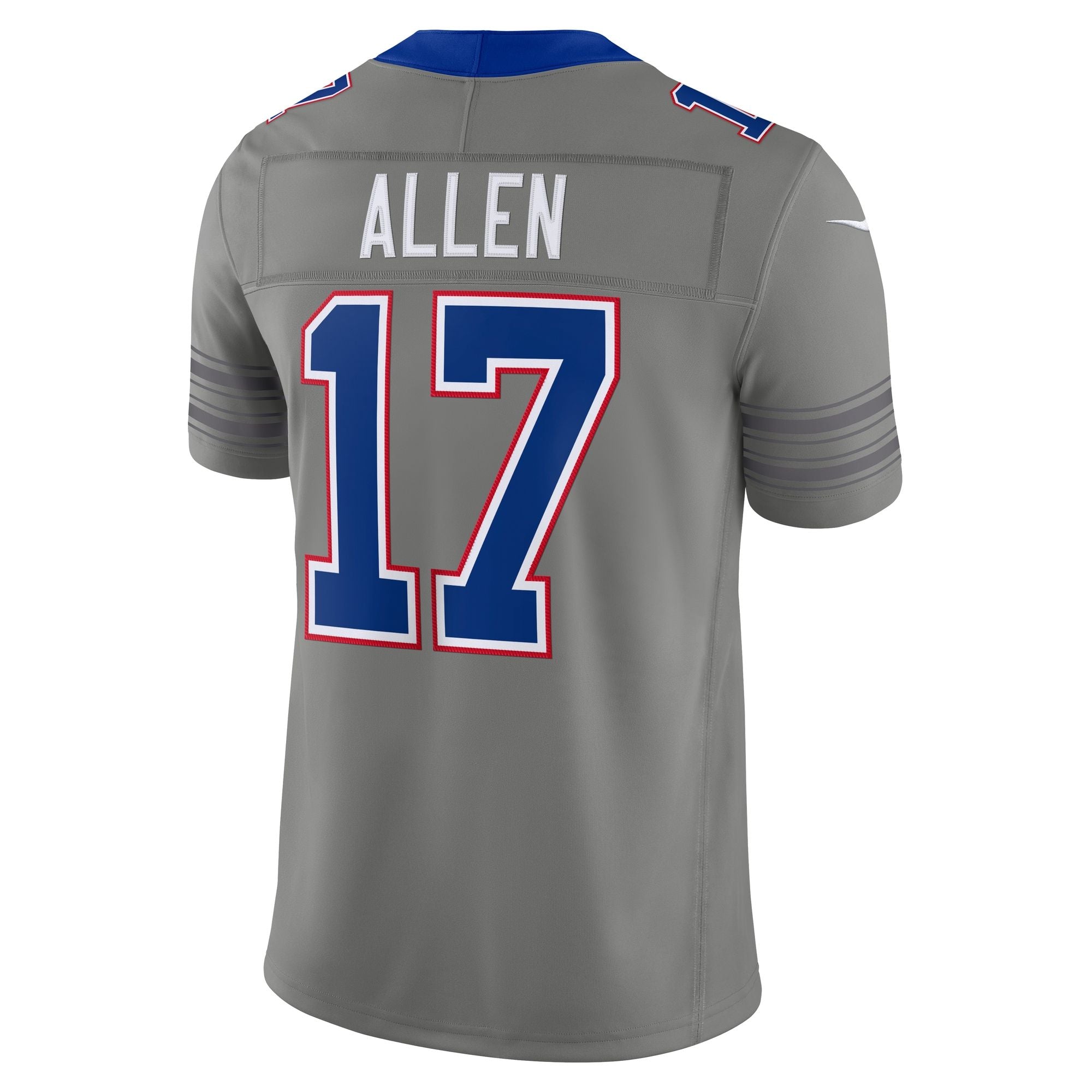 Men's Buffalo Bills Josh Allen Nike Gray Nickel City Vapor Fuse Stitched Limited Jersey