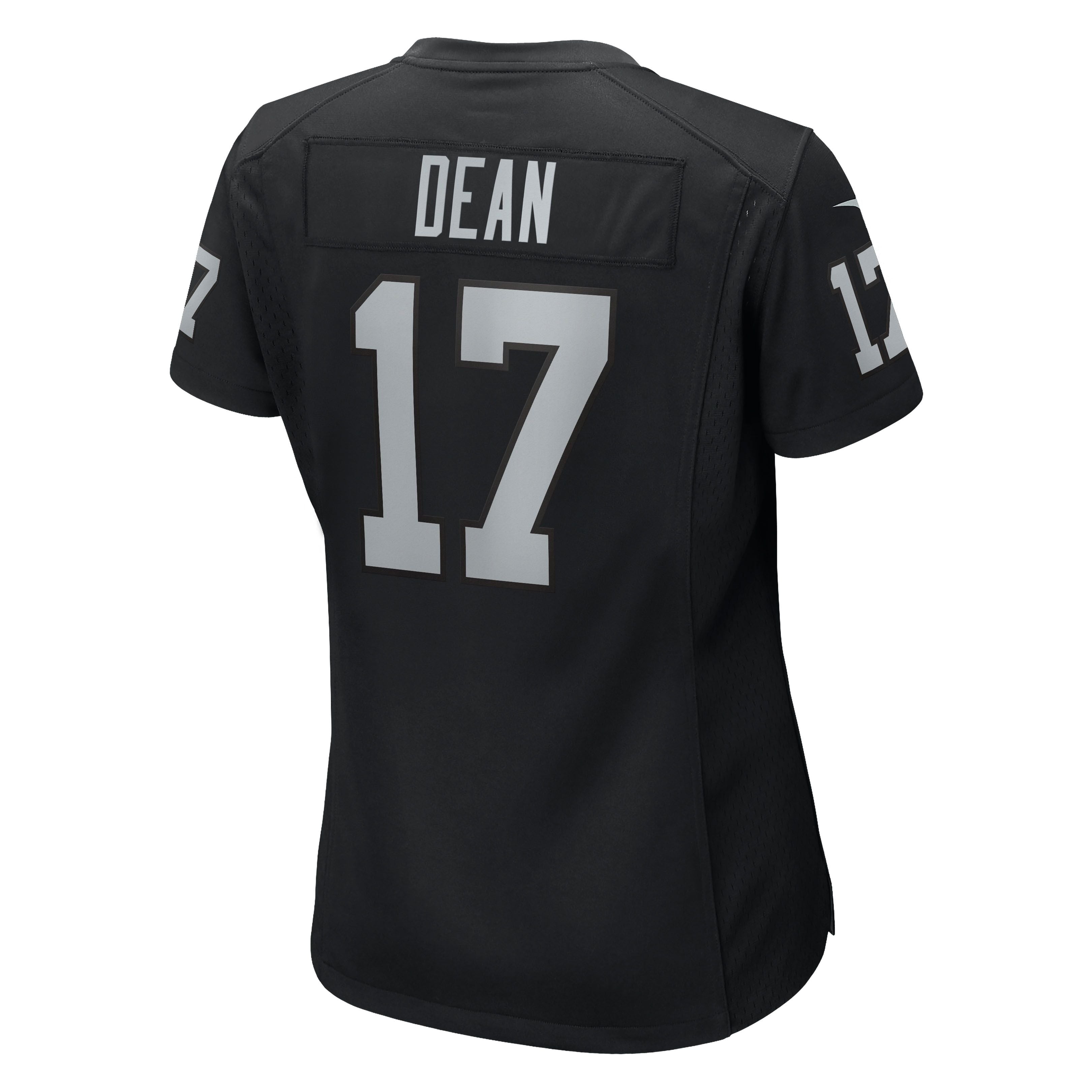Women's Las Vegas Raiders Nakobe Dean Nike Black Team Game Jersey