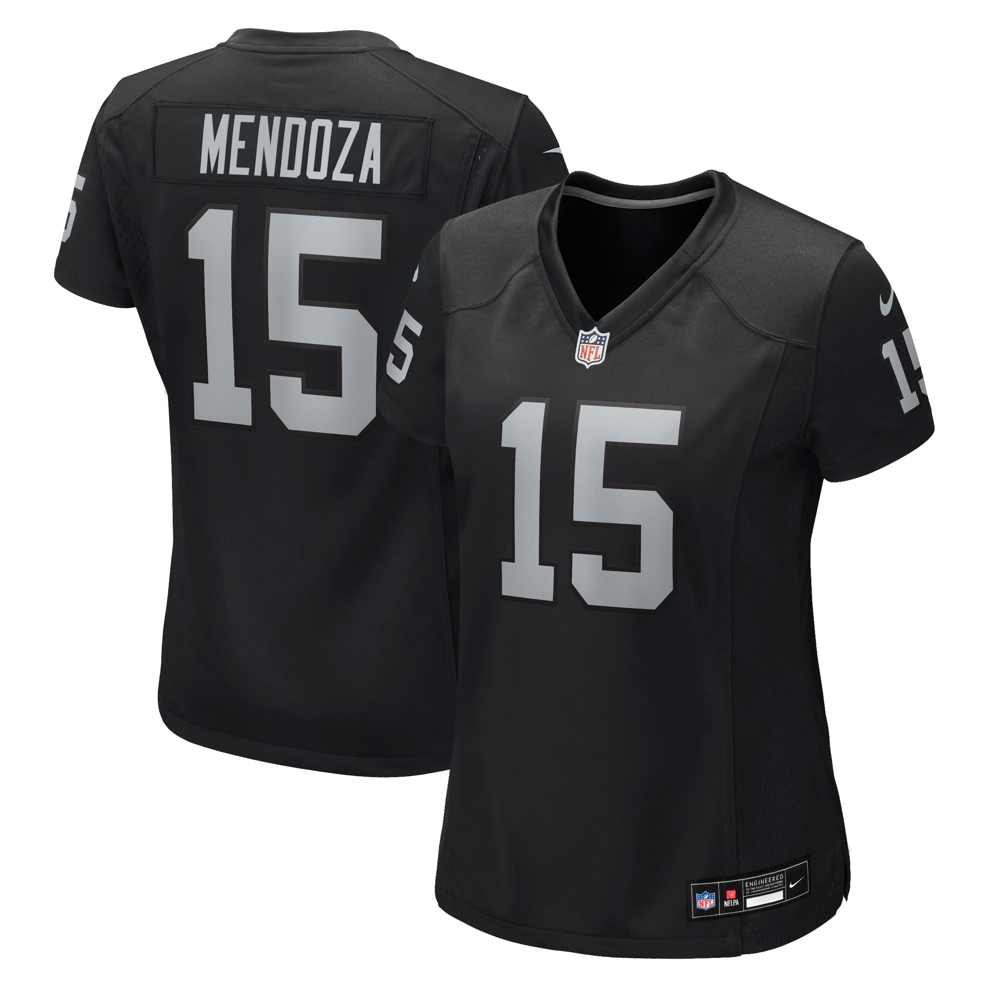 Women's Las Vegas Raiders Fernando Mendoza Nike Black Team Game Player Jersey