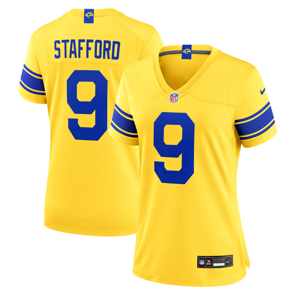 Women's Los Angeles Rams Matthew Stafford Nike Classic Sol Game Jersey