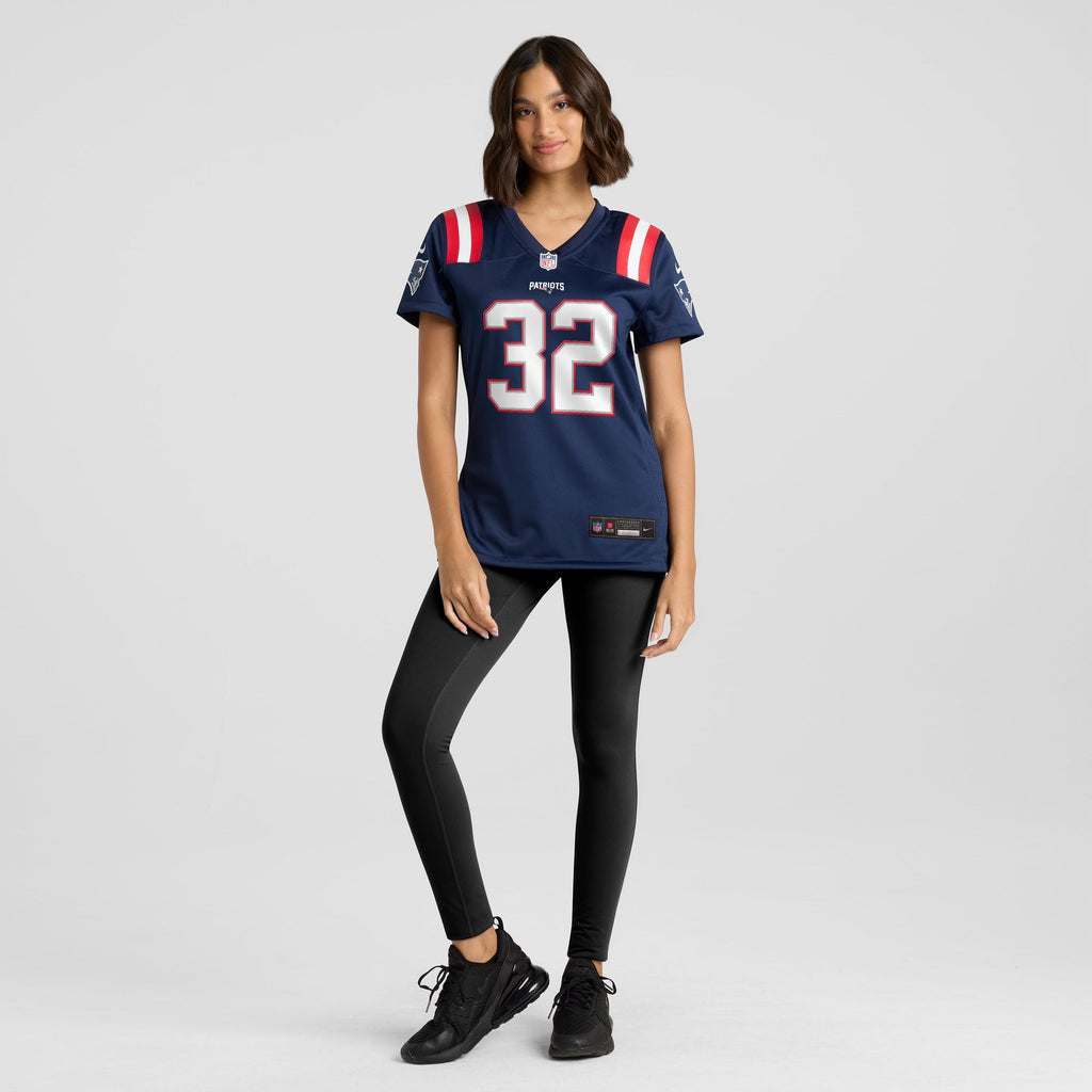 Women's New England Patriots Treveyon Henderson Nike Navy Game Jersey