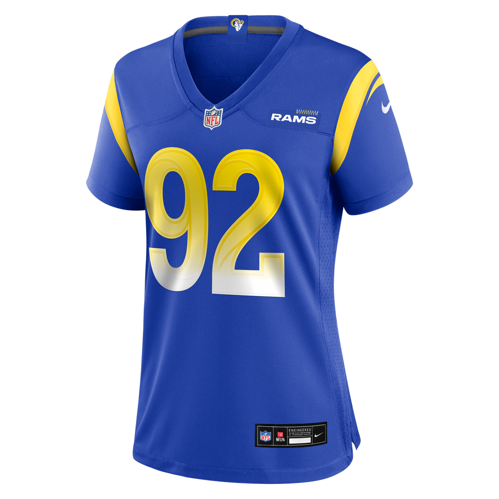 Women's Los Angeles Rams Harrison Mevis Nike Royal Team Game Jersey