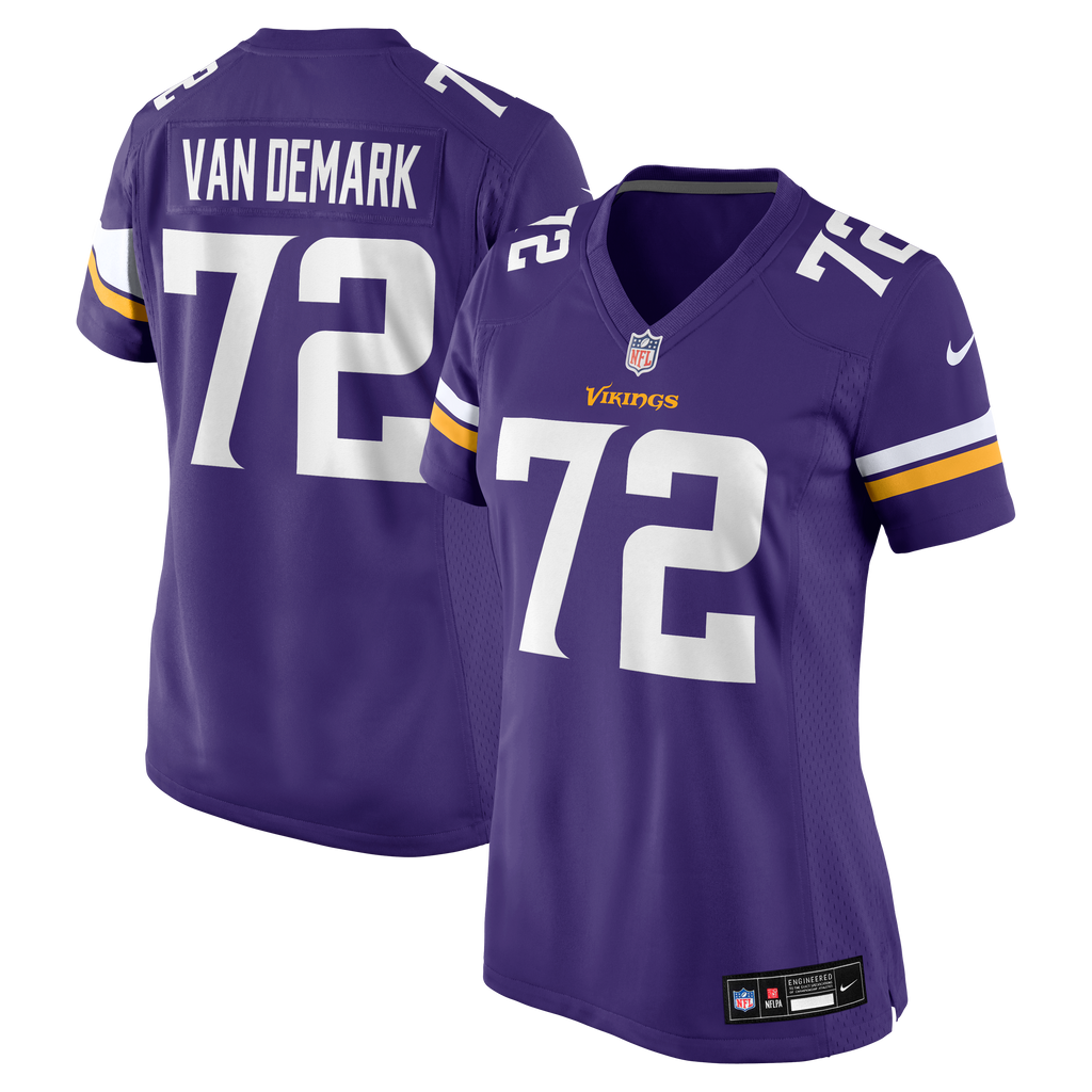 Women's Minnesota Vikings Ryan Van Demark Nike Purple Team Game Jersey