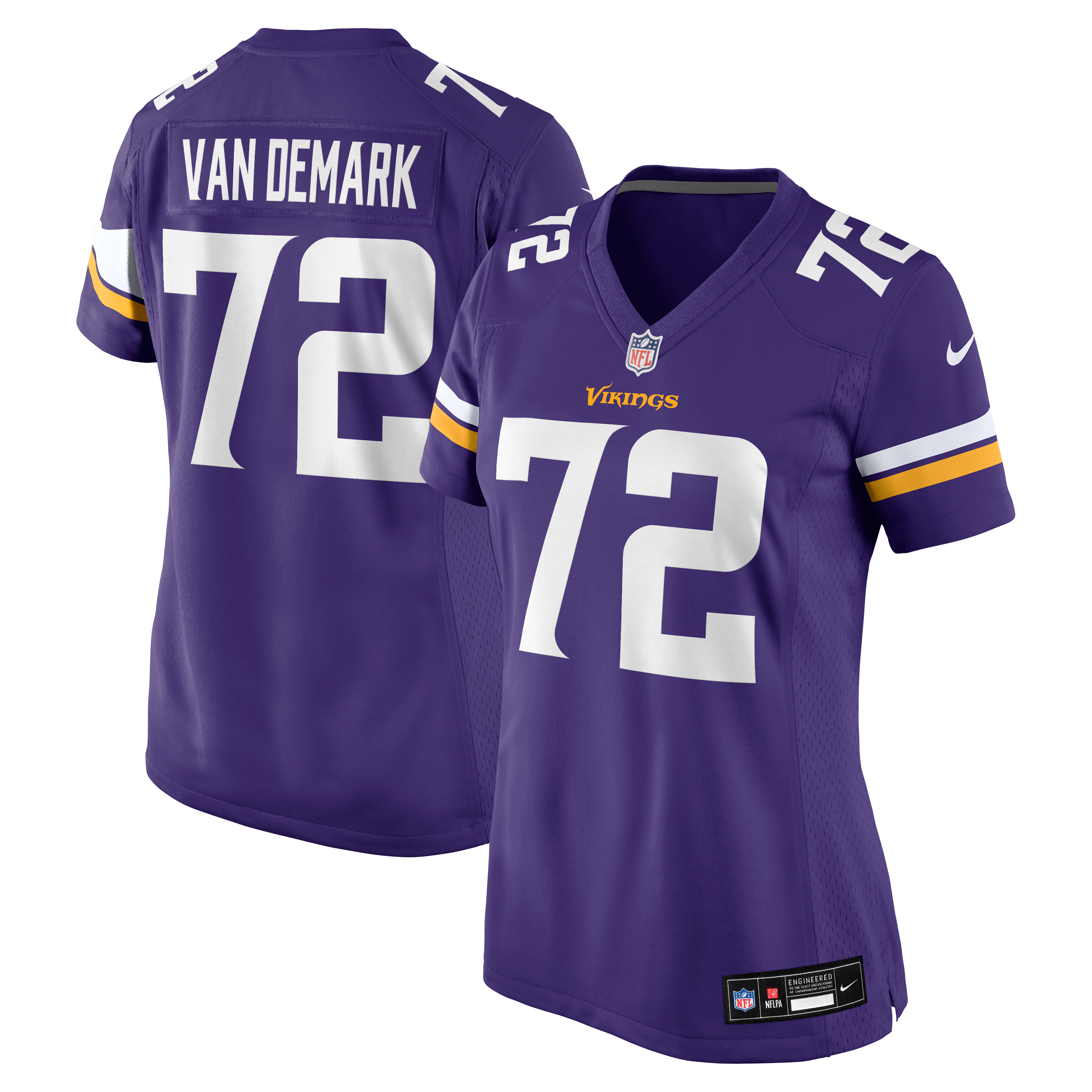 Women's Minnesota Vikings Ryan Van Demark Nike Purple Team Game Jersey