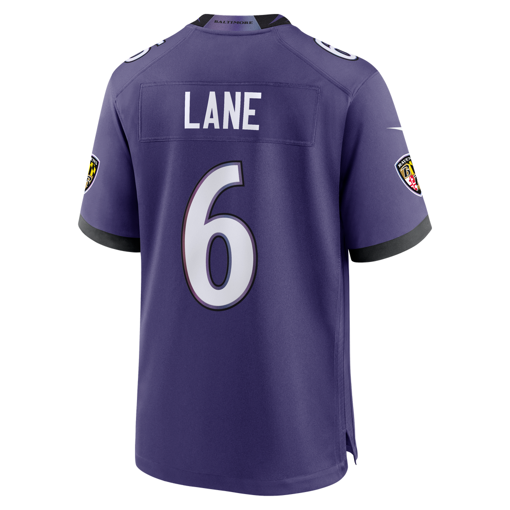 Men's Baltimore Ravens Jakobi Lane Nike Purple Team Game Jersey