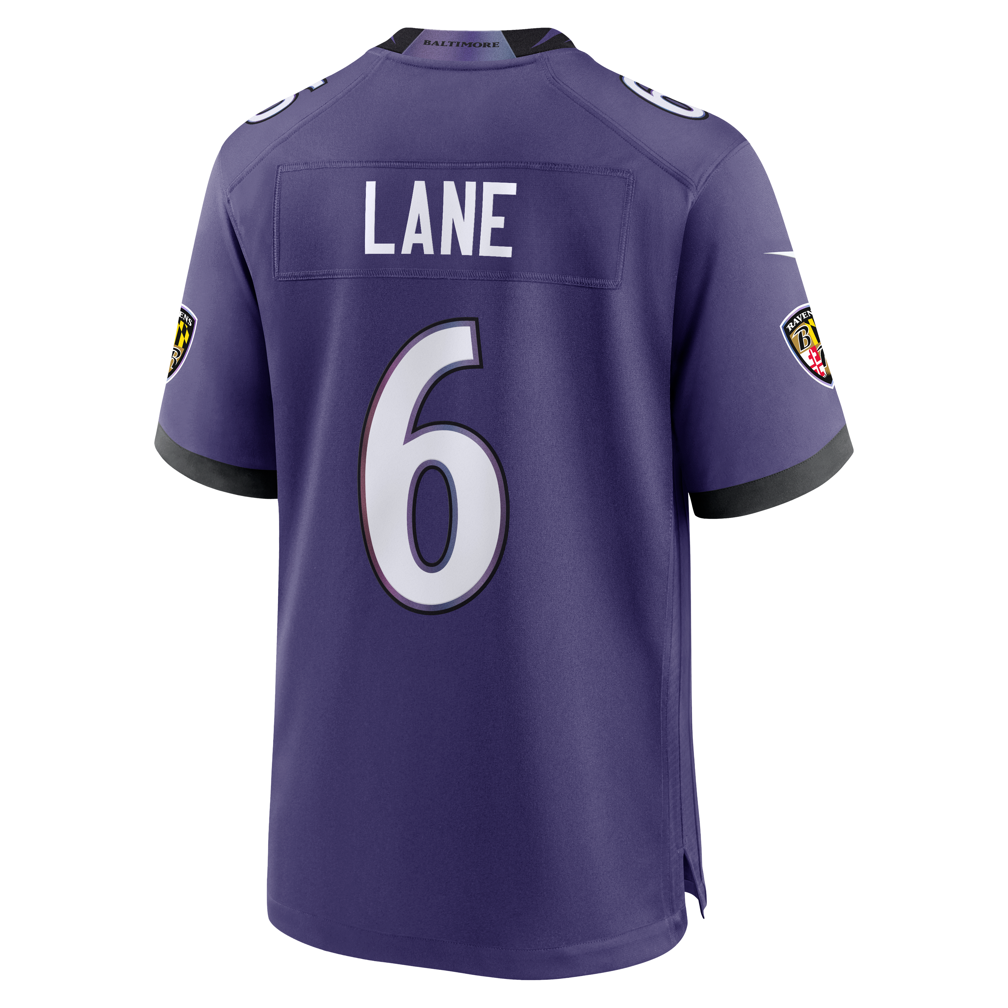 Men's Baltimore Ravens Jakobi Lane Nike Purple Team Game Jersey
