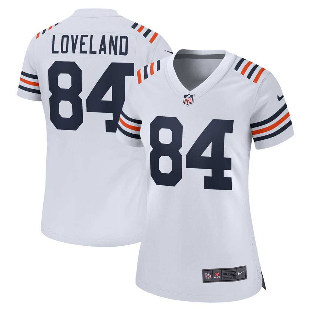 Women's Chicago Bears Colston Loveland Nike White Alternate Game Jersey