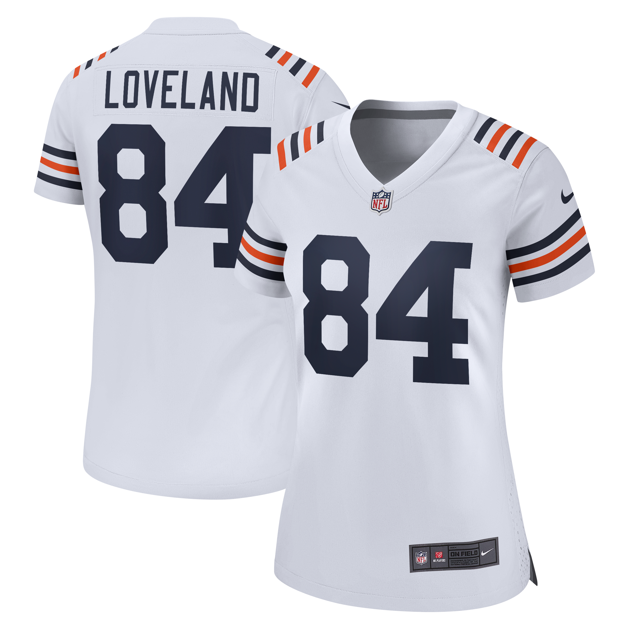 Women's Chicago Bears Colston Loveland Nike White Alternate Game Jersey