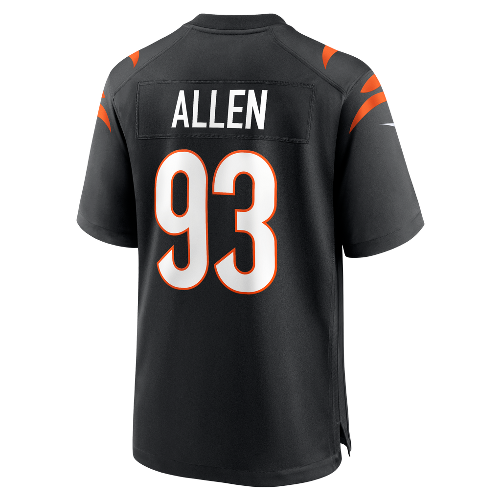 Men's Cincinnati Bengals Jonathan Allen Nike Black Team Game Jersey