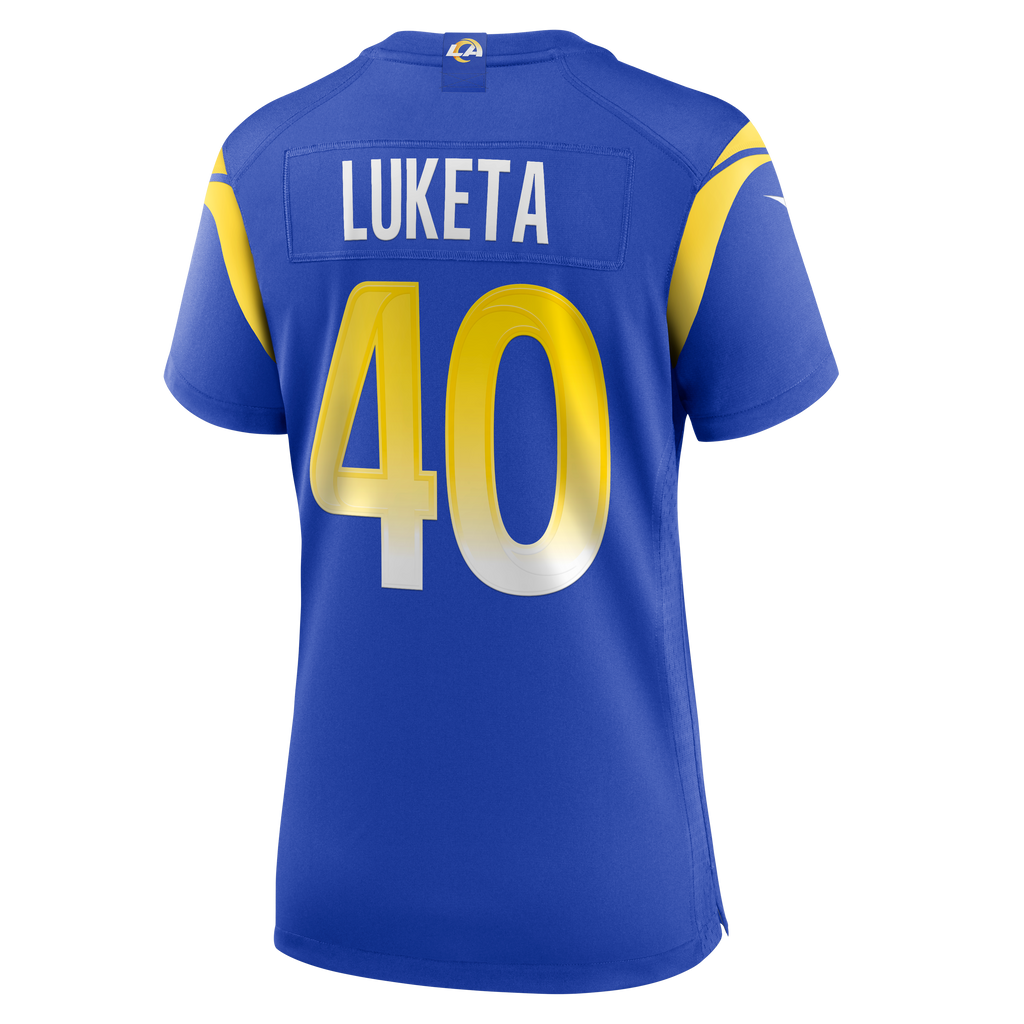 Women's Los Angeles Rams Jesse Luketa Nike Royal Team Game Jersey