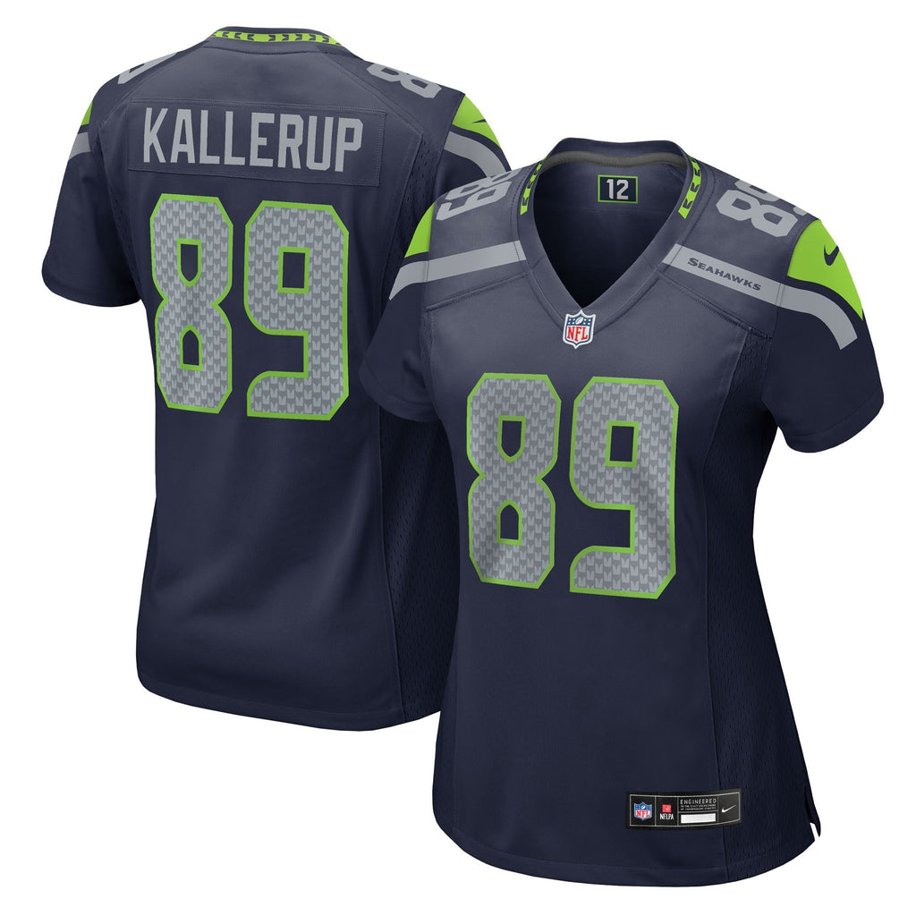 Women's Seattle Seahawks Nick Kallerup Nike College Navy Team Game Jersey