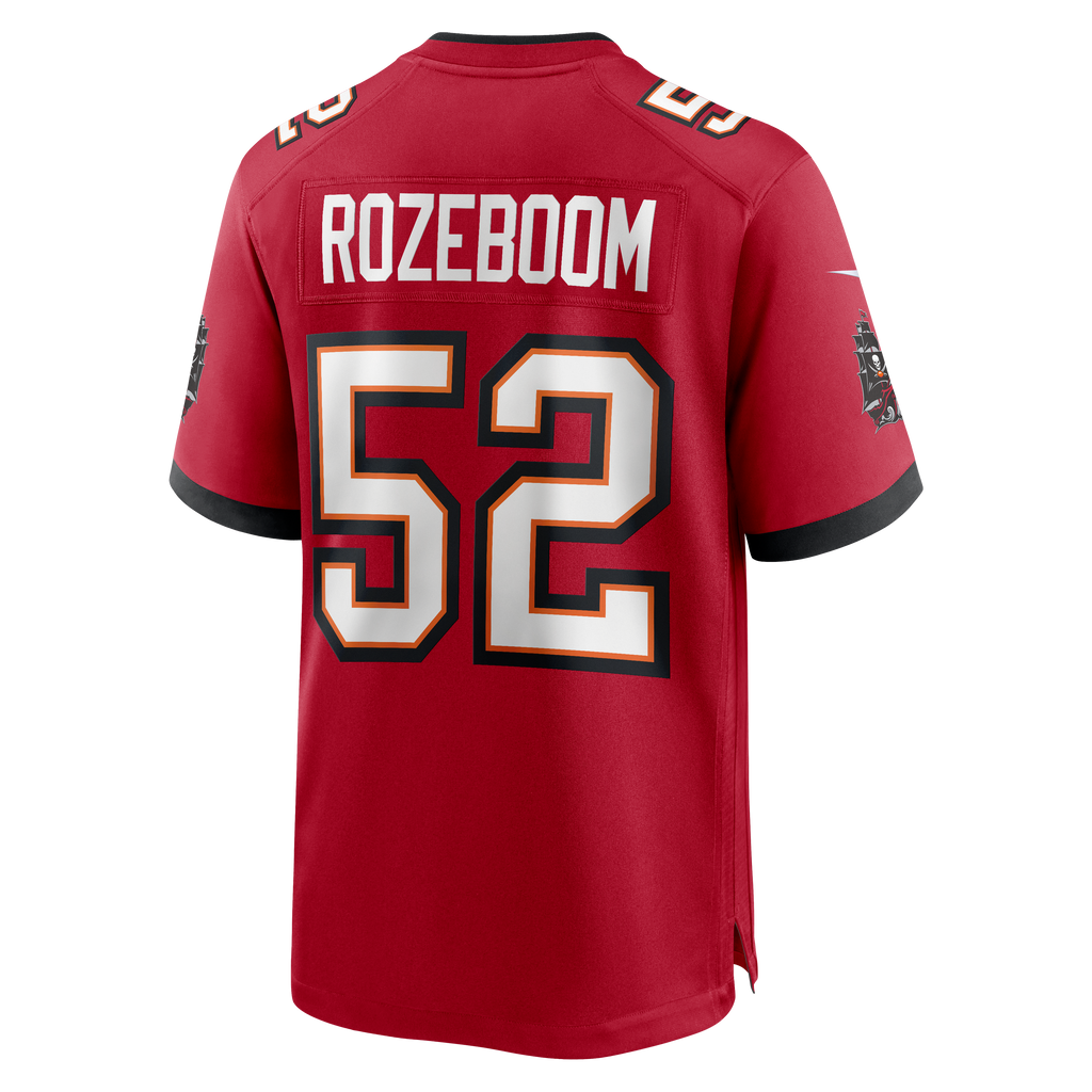 Men's Tampa Bay Buccaneers Christian Rozeboom Nike Red Team Game Jersey