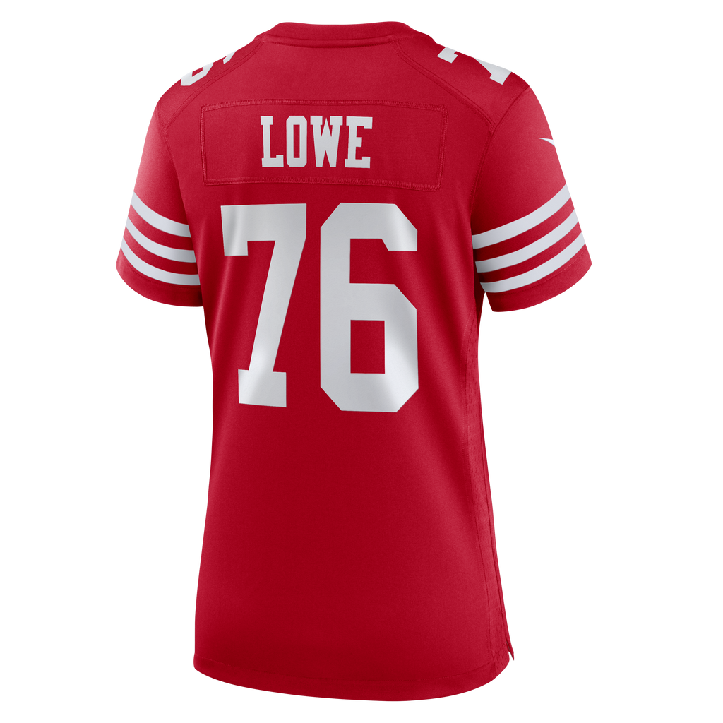 Women's San Francisco 49Ers Vederian Lowe Nike Scarlet Team Game Jersey